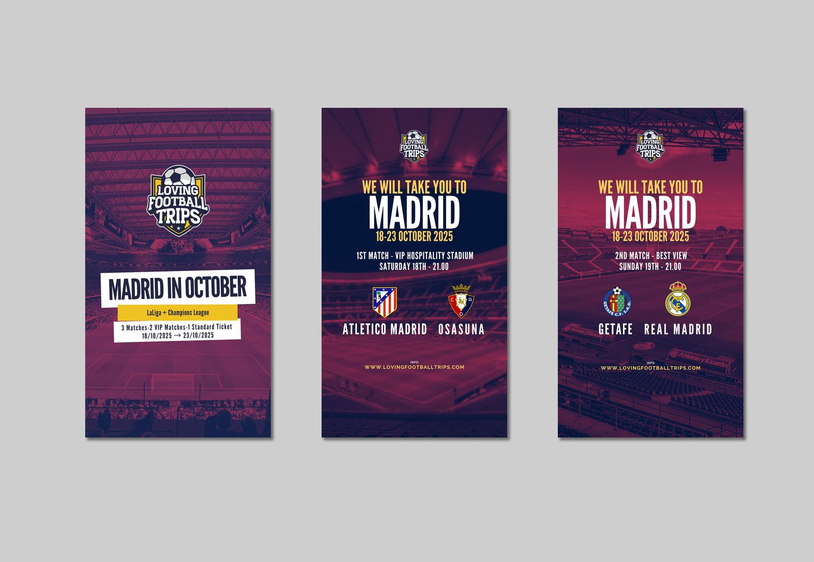 Madrid in October campaign: cover, Atletico Madrid vs Osasuna, Getafe vs Real Madrid